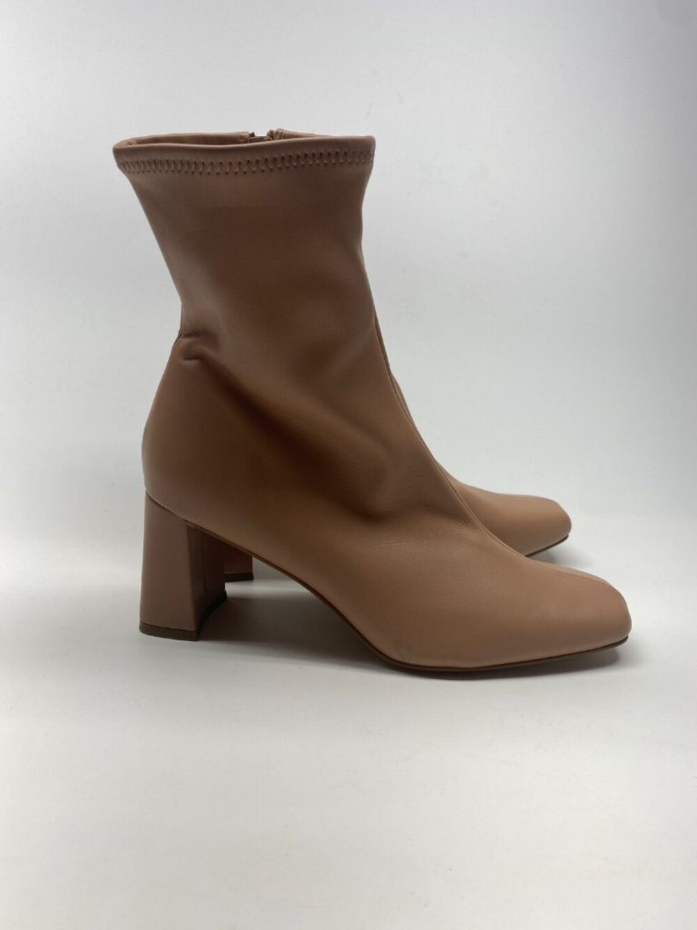 Steve Madden Womens Harli Sock Square Toe Heel Boot Sz 8 M - Picture 4 of 10